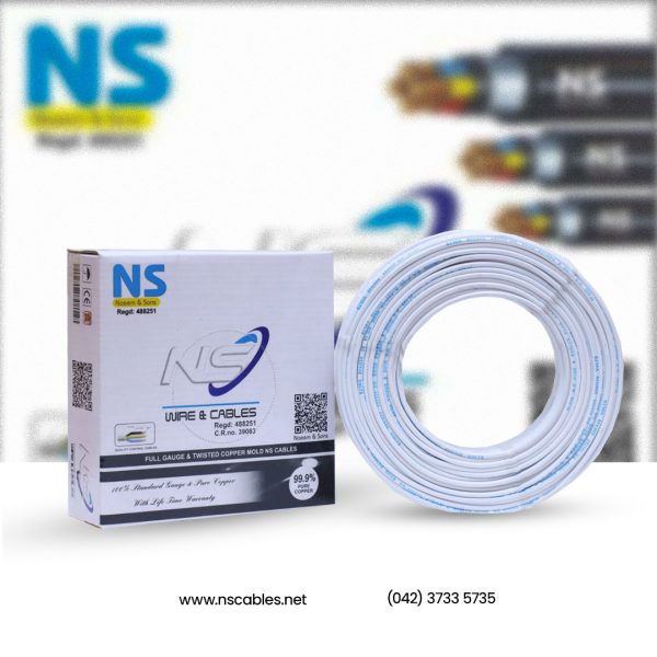 NS 3/0.29 WHITE CABLE